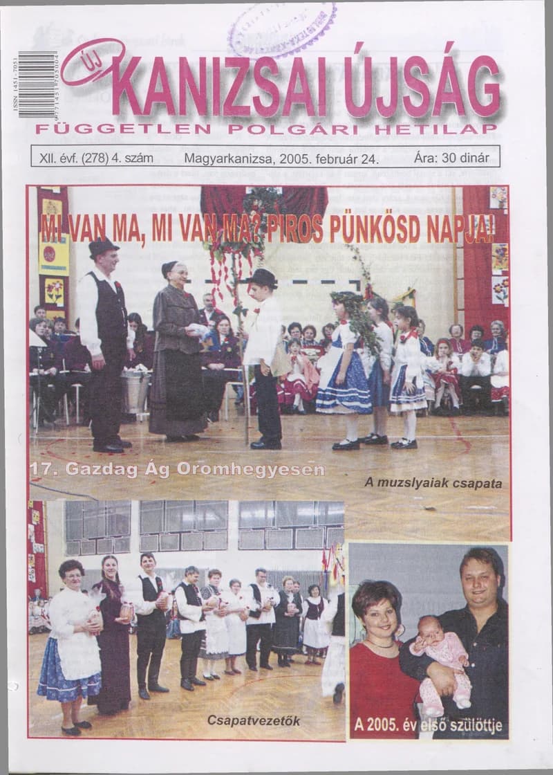 Új Kanizsai Újság, 12. évf. 2005. február 24. 4. sz.