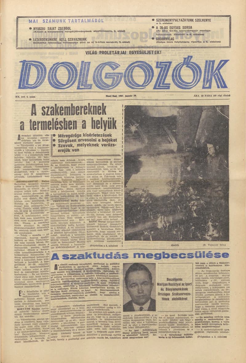 Dolgozók, 21. évf. 1967. január 20. 4. sz.