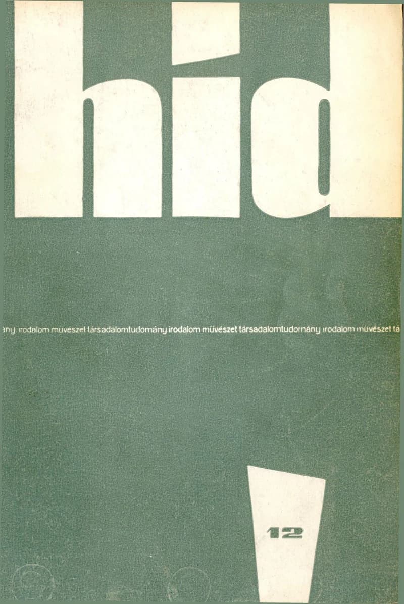 Híd, 22. évf. 1958. december. 12. sz. 941–1036. oldal