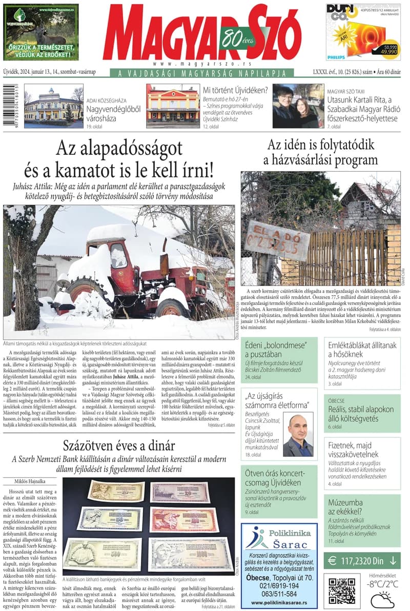 Magyar Szó, 81. évf. 2024. január 13. – 14. 10. sz. 1–32. oldal