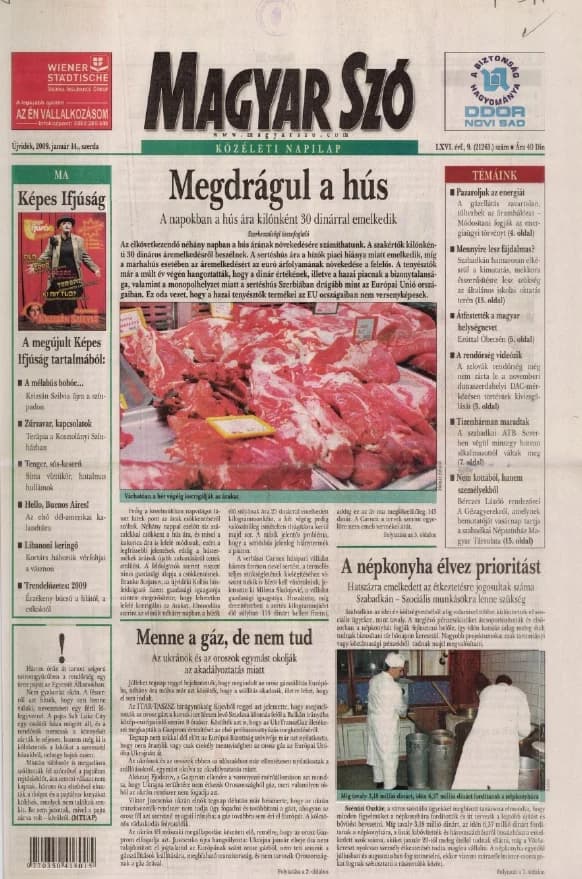 Magyar Szó, 66. évf. 2009. január 14. 9. sz. 1–20. oldal