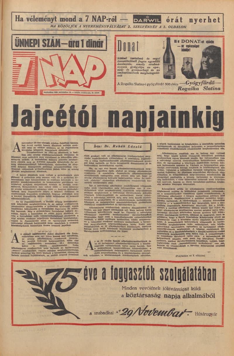 7 Nap, 24. évf. 1969. november 28. 48. sz. 1–32. oldal