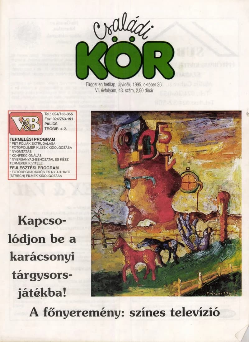 Családi Kör, 6. évf. 1995. október 26. 43. sz.