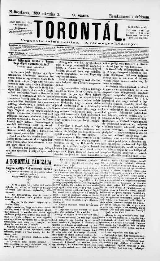 Torontál, 19. évf. 1890. március 2. 9. sz.