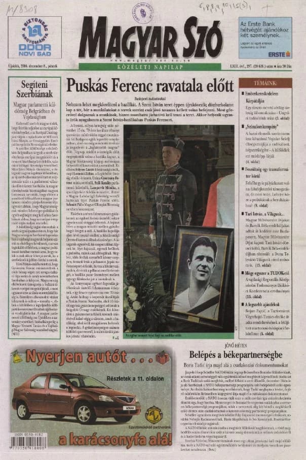 Magyar Szó, 63. évf. 2006. december 8. 287. sz. 1–20. oldal