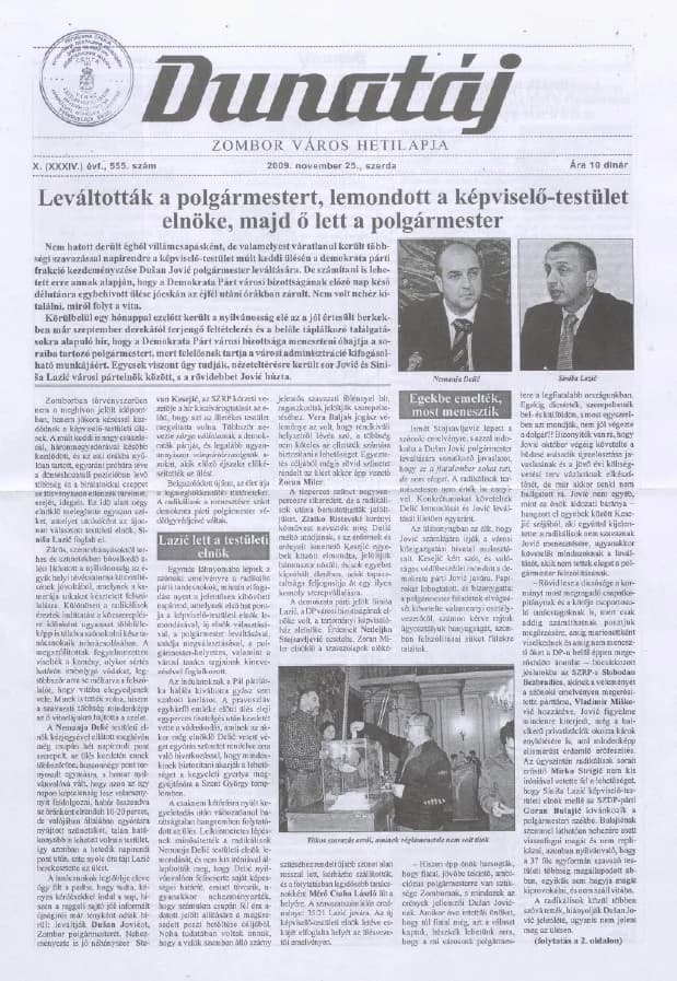 Dunatáj, 11. évf. 2009. november 25. 555. sz.