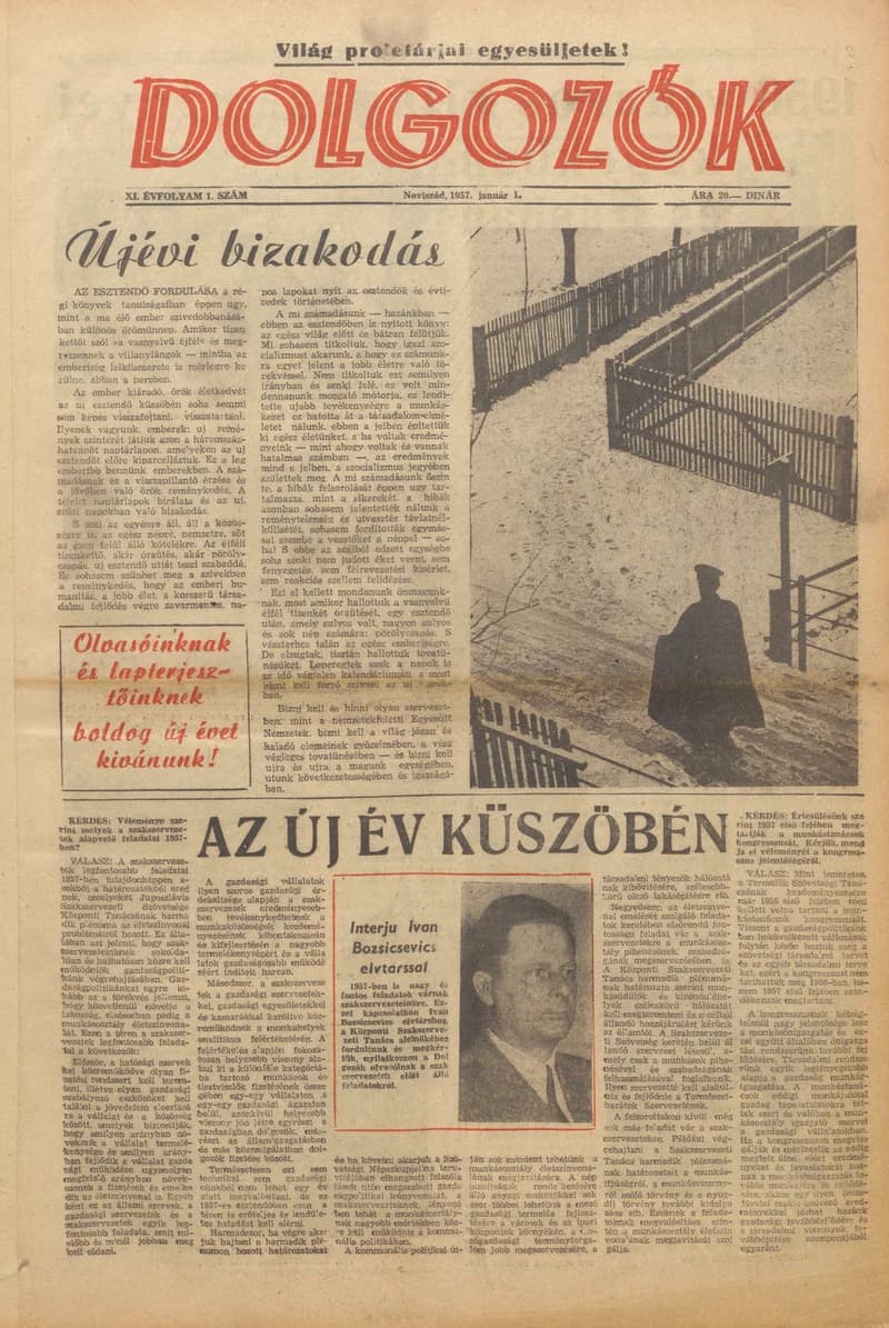 Dolgozók, 11. évf. 1957. január 1. 1. sz.