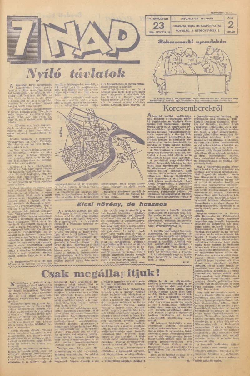 7 Nap, 5. évf. 1950. június 14. 23. sz.