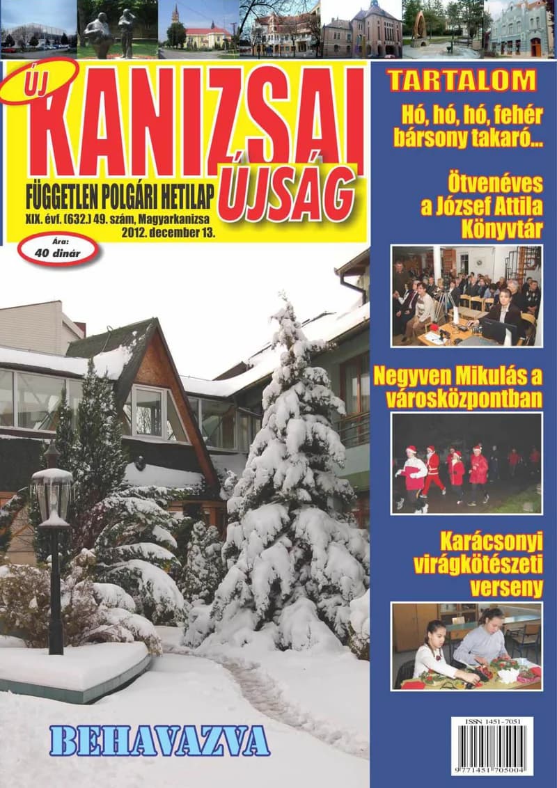 Új Kanizsai Újság, 19. évf. 2012. december 13. 49. sz.