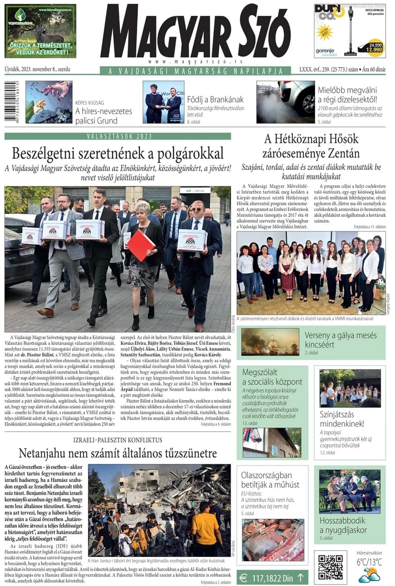 Magyar Szó, 80. évf. 2023. november 8. 259. sz. 1–16. oldal