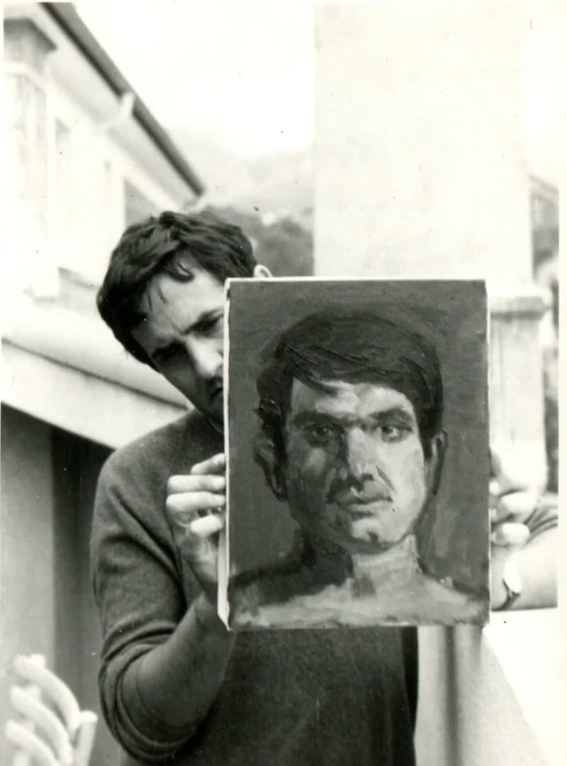 Tikviczki Pál Benes Józsefről készült festményével