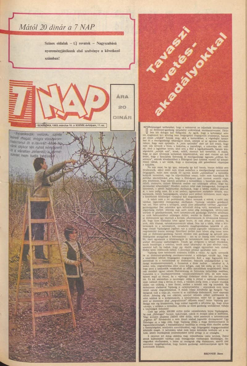 7 Nap, 38. évf. 1983. március 18. 11. sz. 1–12. oldal