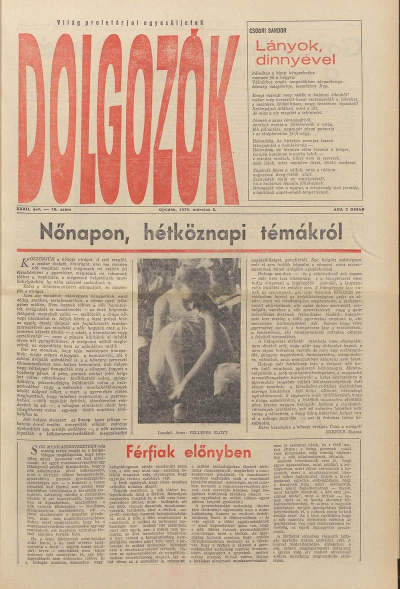 Dolgozók, 33. évf. 1979. március 8. 10. sz.