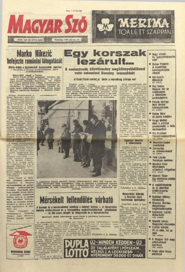 Magyar Szó, 25. évf. 1968. március 24. 82. sz. 1–36. oldal