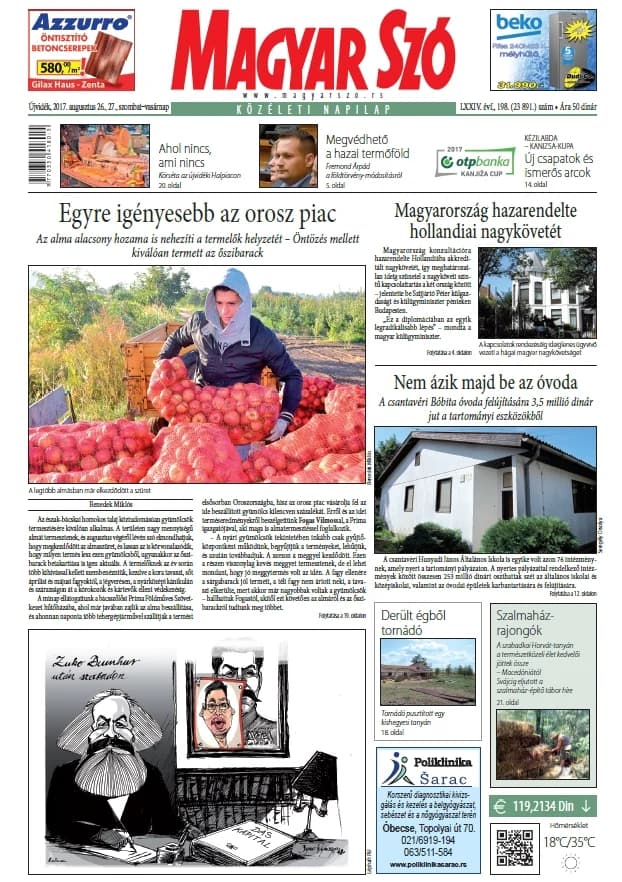 Magyar Szó, 74. évf. 2017. augusztus 26. – 27. 198. sz. 1–32. oldal