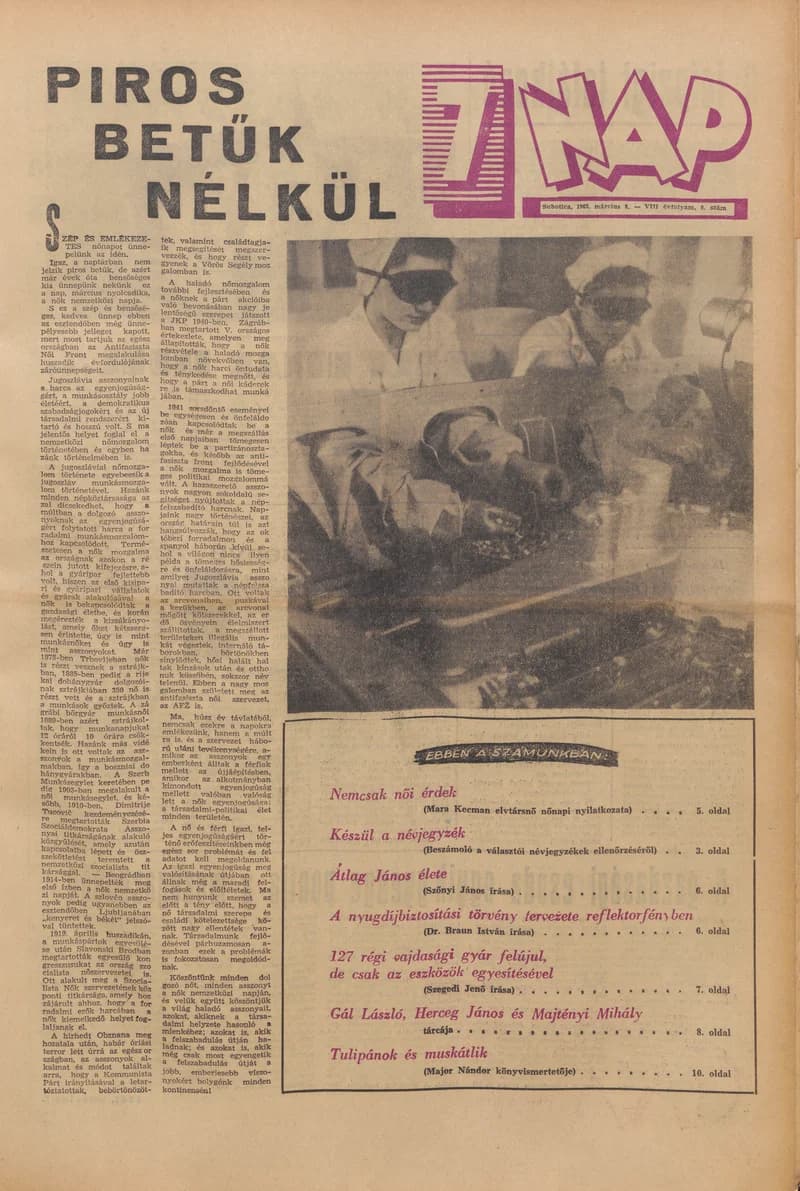 7 Nap, 18. évf. 1963. március 8. 9. sz. 1–24. oldal