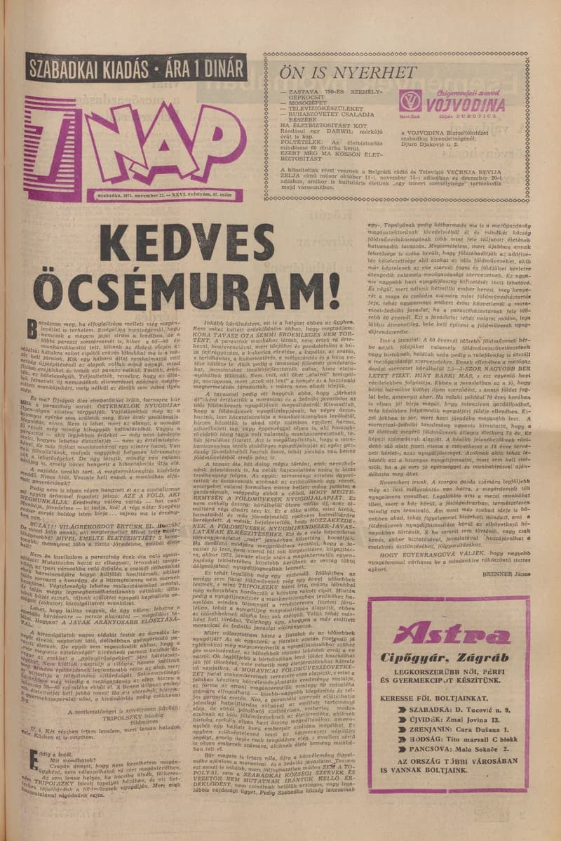 7 Nap, 26. évf. 1971. november 12. 47. sz. 1–28. oldal
