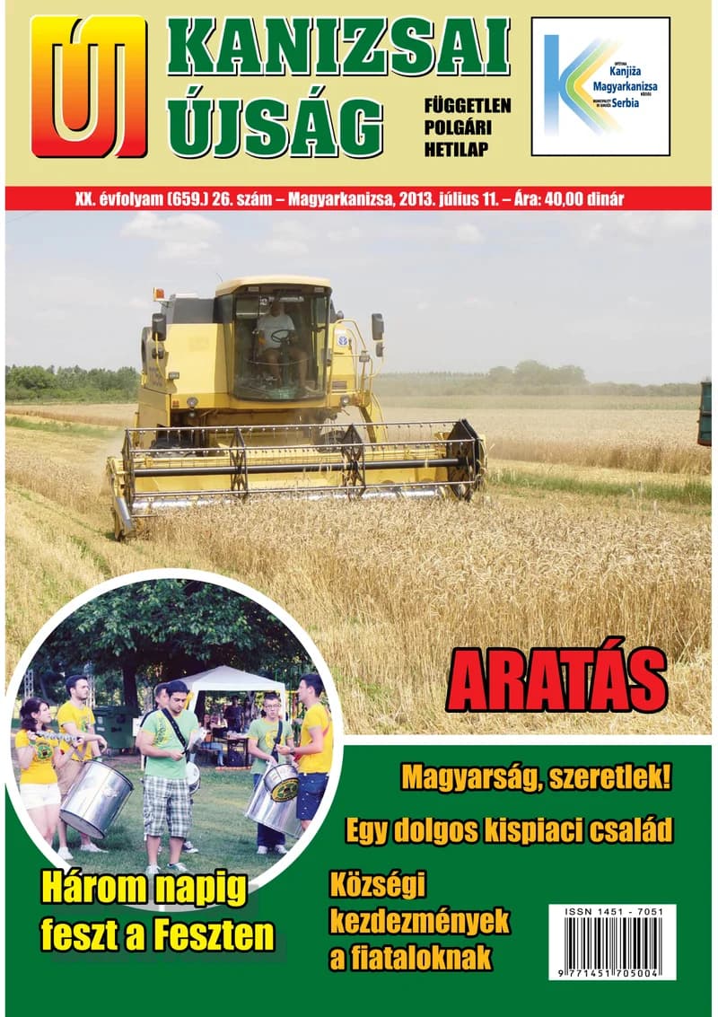 Új Kanizsai Újság, 20. évf. 2013. július 11. 26. sz.