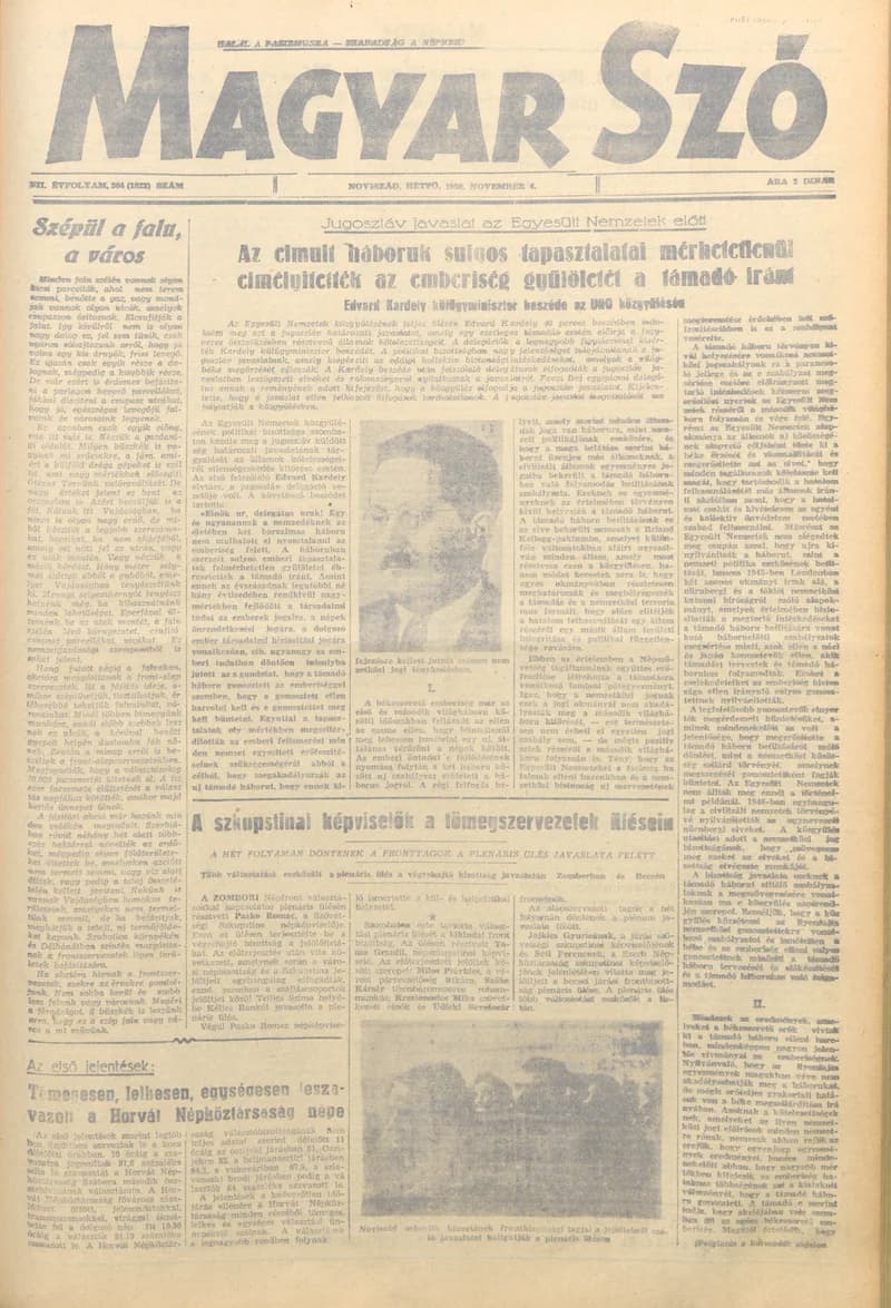 Magyar Szó, 7. évf. 1950. november 6. 264. sz. 1–4. oldal