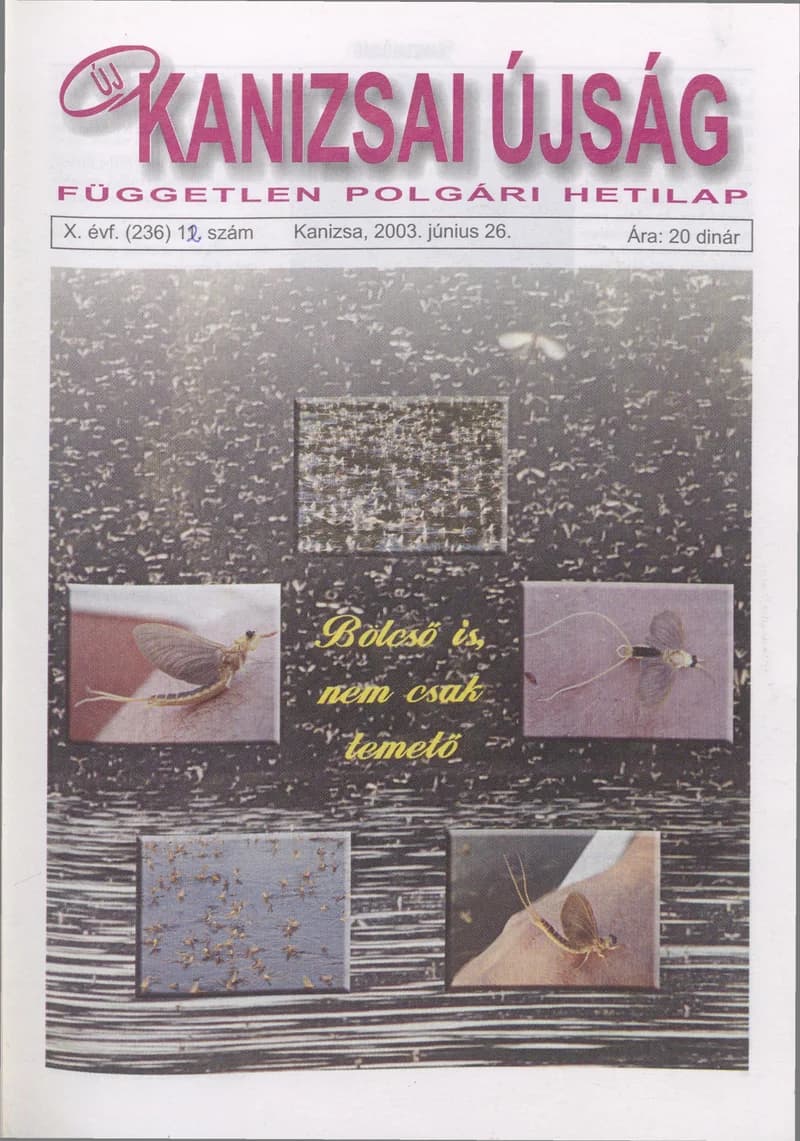 Új Kanizsai Újság, 10. évf. 2003. június 26. 12. sz.
