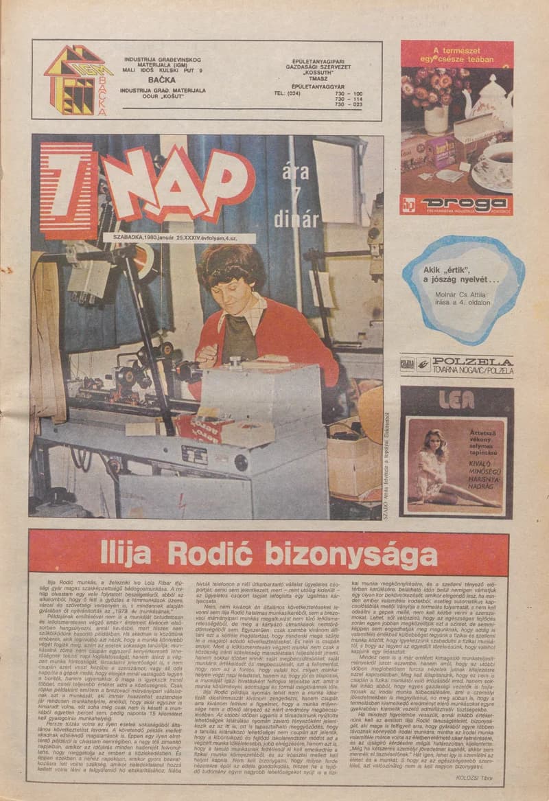 7 Nap, 35. évf. 1980. január 25. 4. sz. 1–24. oldal