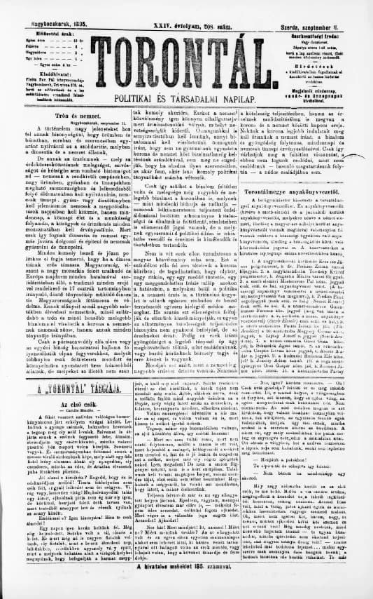 Torontál, 24. évf. 1895. szeptember 11. 208. sz.