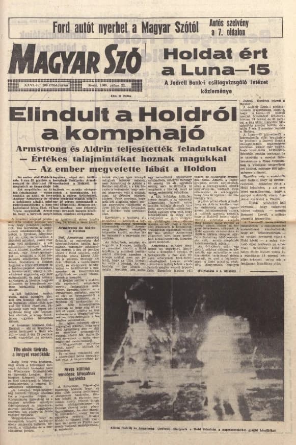 Magyar Szó, 26. évf. 1969. július 22. 200. sz. 1–16. oldal