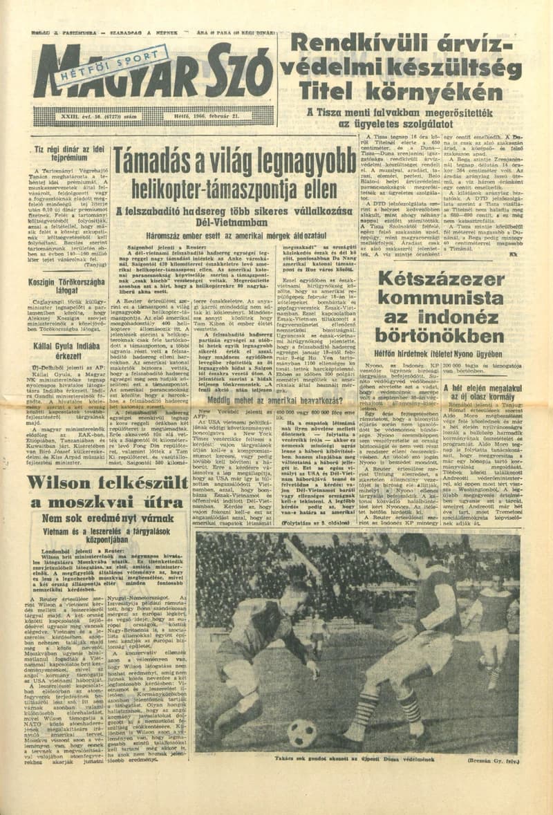 Magyar Szó, 23. évf. 1966. február 21. 50. sz.