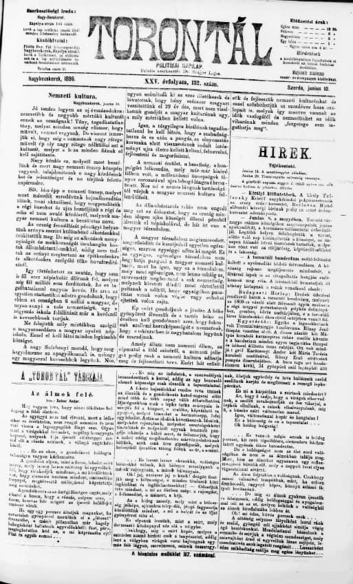 Torontál, 25. évf. 1896. június 10. 132. sz.