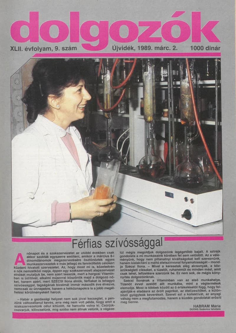 Dolgozók, 43. évf. 1989. március 2. 9. sz.