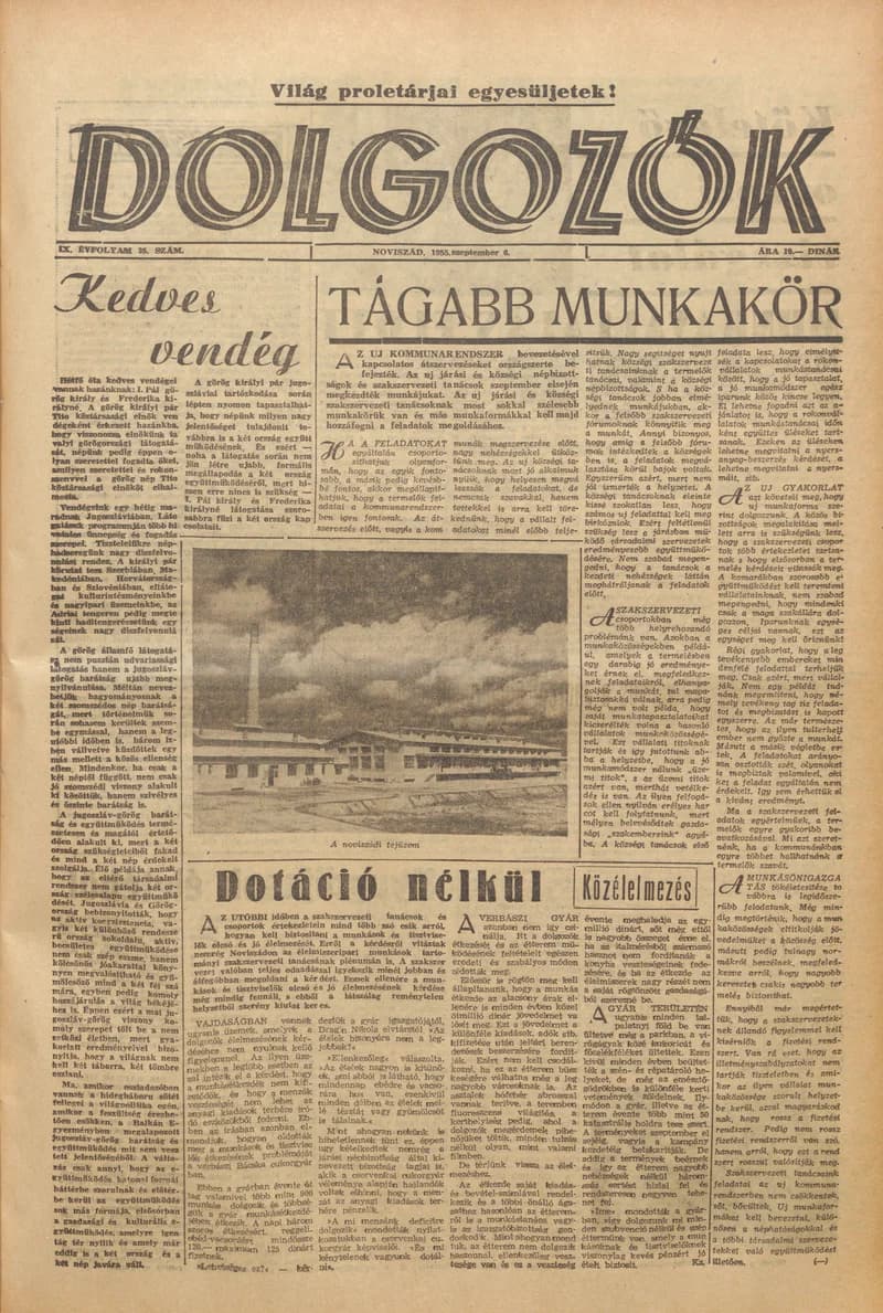 Dolgozók, 9. évf. 1955. szeptember 6. 35. sz.