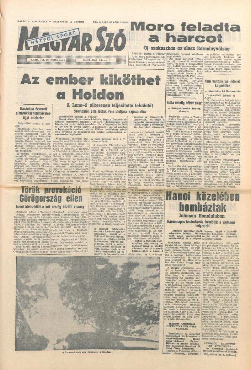 Magyar Szó, 23. évf. 1966. február 7. 36. sz.