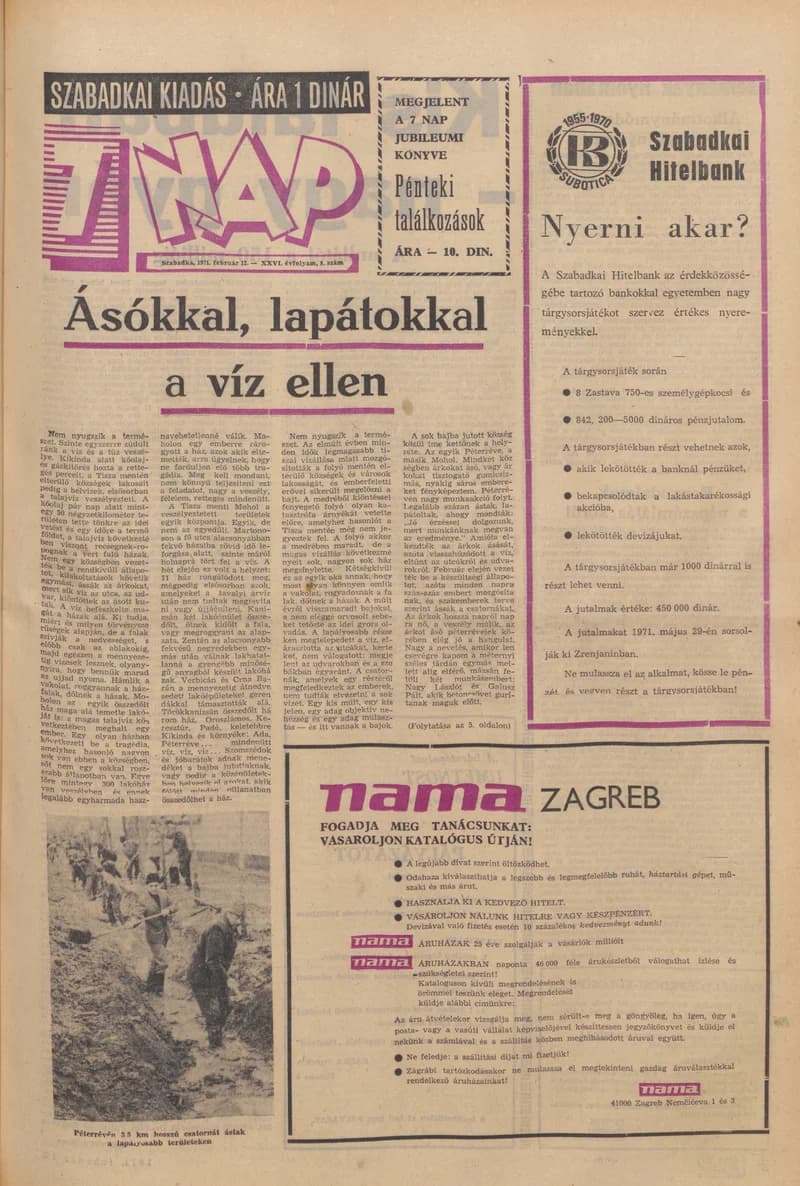 7 Nap, 26. évf. 1971. február 12. 8. sz. 1–28. oldal