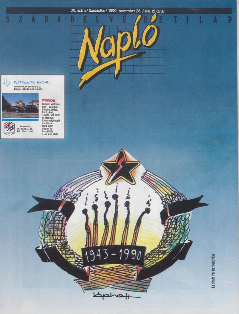 Napló - Szabadelvű hetilap, 1. évf. 1990. november 28. 30. sz.