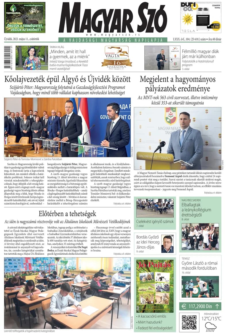 Magyar Szó, 80. évf. 2023. május 11. 104. sz.