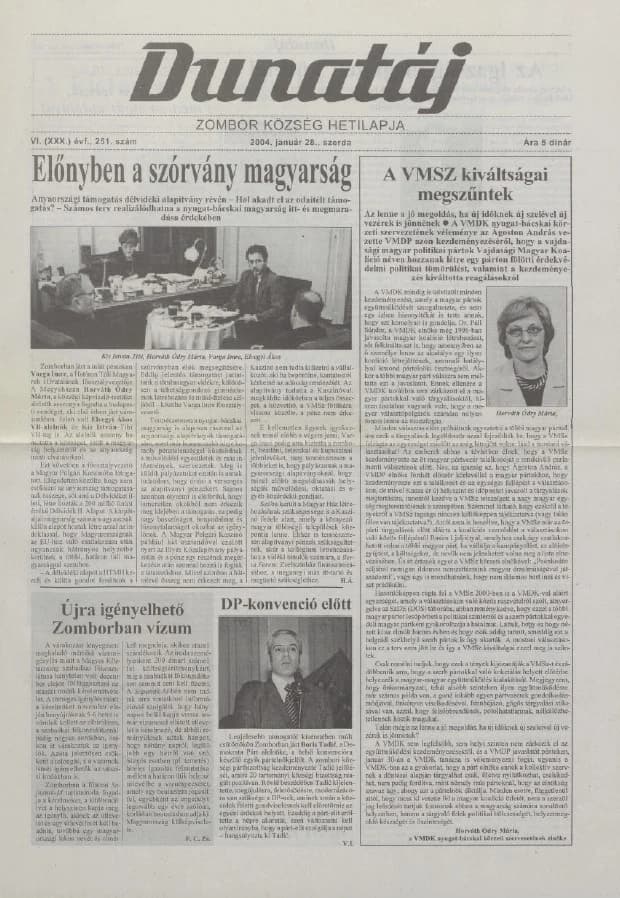 Dunatáj, 6. évf. 2004. január 28. 251. sz.