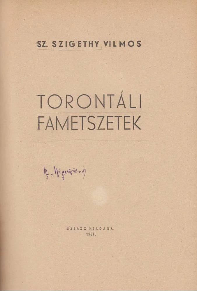 Torontáli fametszetek