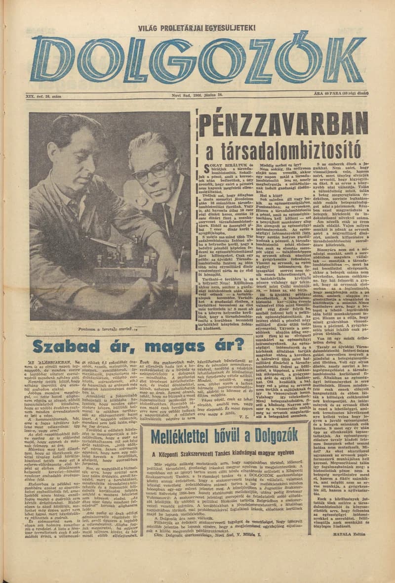 Dolgozók, 20. évf. 1966. június 24. 26. sz.