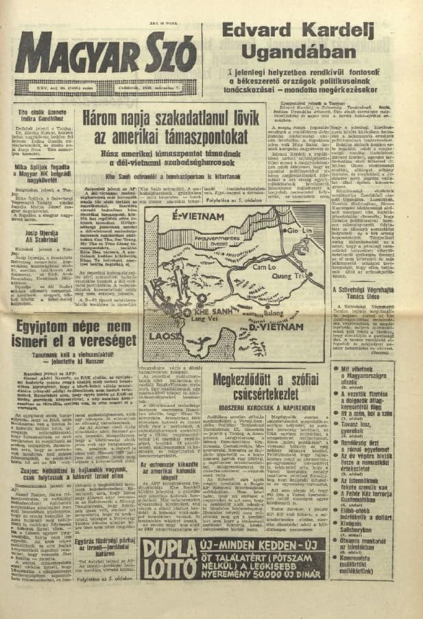 Magyar Szó, 25. évf. 1968. március 7. 65. sz. 1–20. oldal