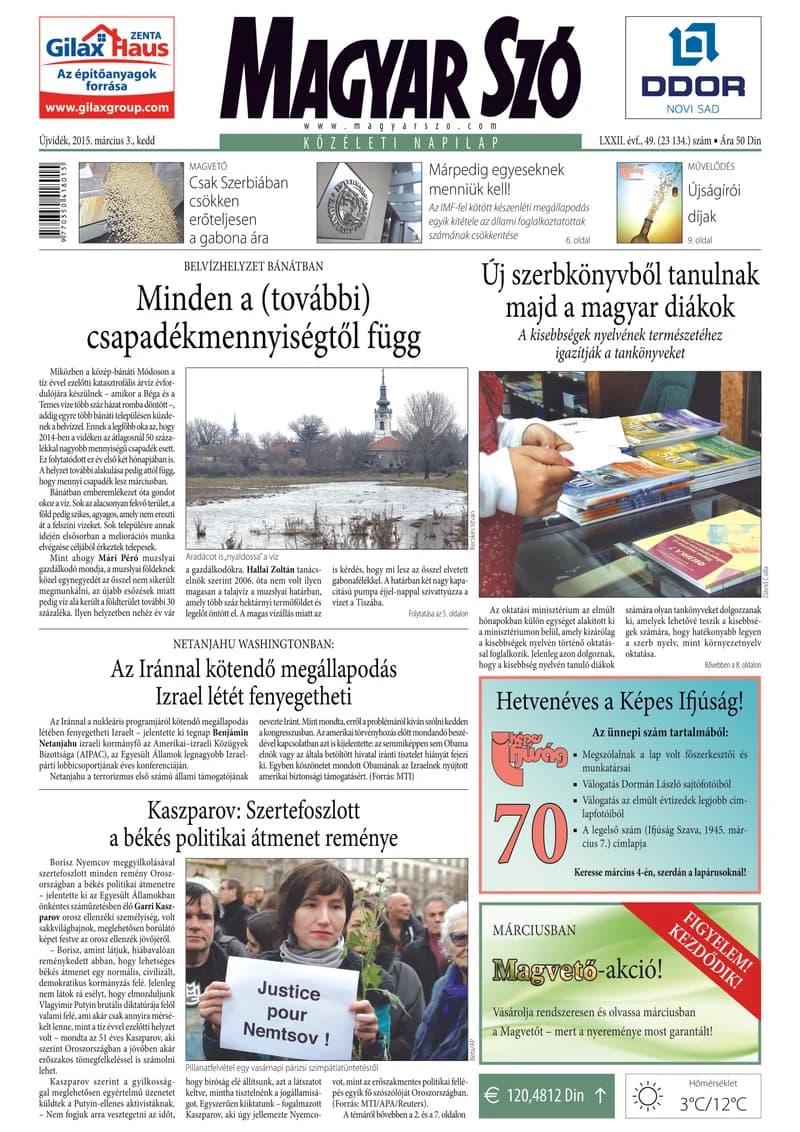 Magyar Szó, 72. évf. 2015. március 3. 49. sz. 1–20. oldal