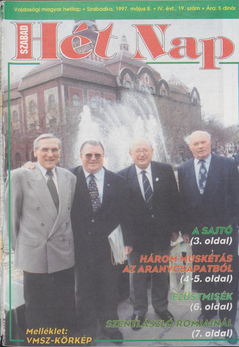 Szabad Hét Nap, 4. évf. 1997. május 8. 19. sz.