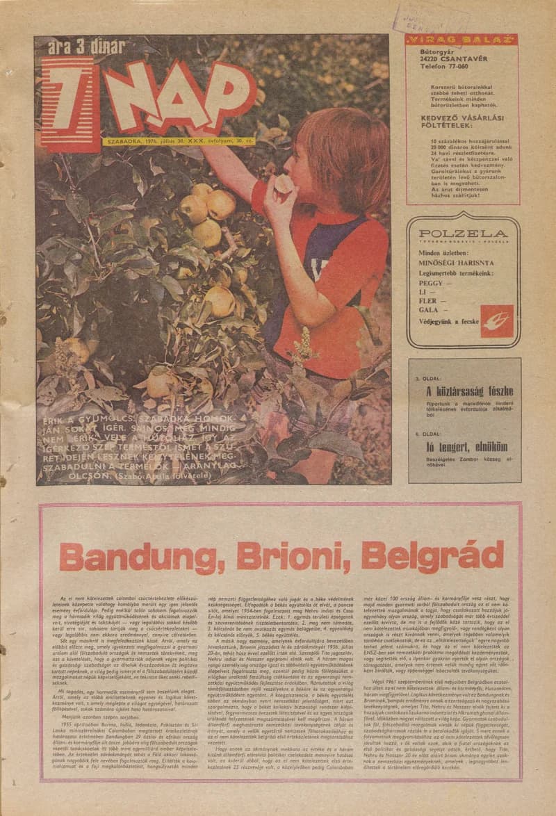 7 Nap, 31. évf. 1976. július 30. 30. sz. 1–24. oldal