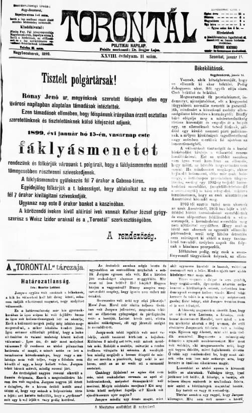 Torontál, 28. évf. 1899. január 14. 11. sz.