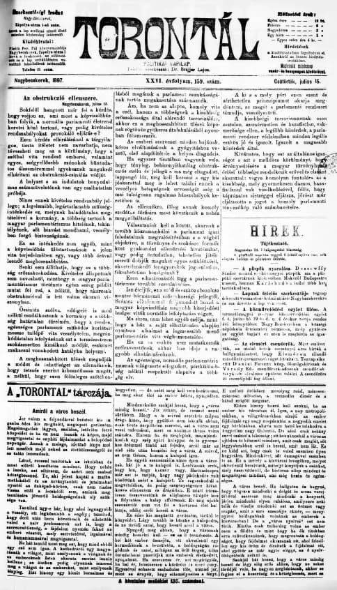 Torontál, 26. évf. 1897. július 15. 159. sz.