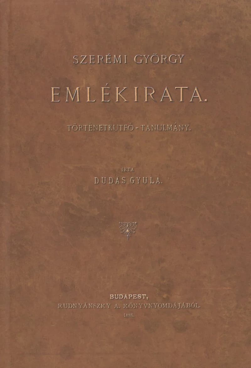 Szerémi György emlékirata 