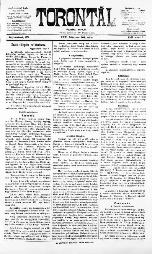 Torontál, 30. évf. 1901. május 7. 104. sz.