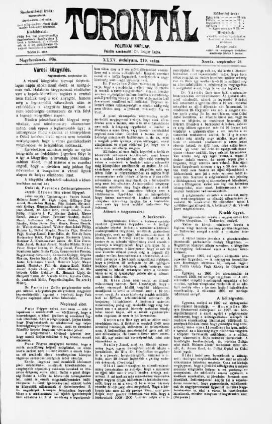 Torontál, 35. évf. 1906. szeptember 26. 219. sz.