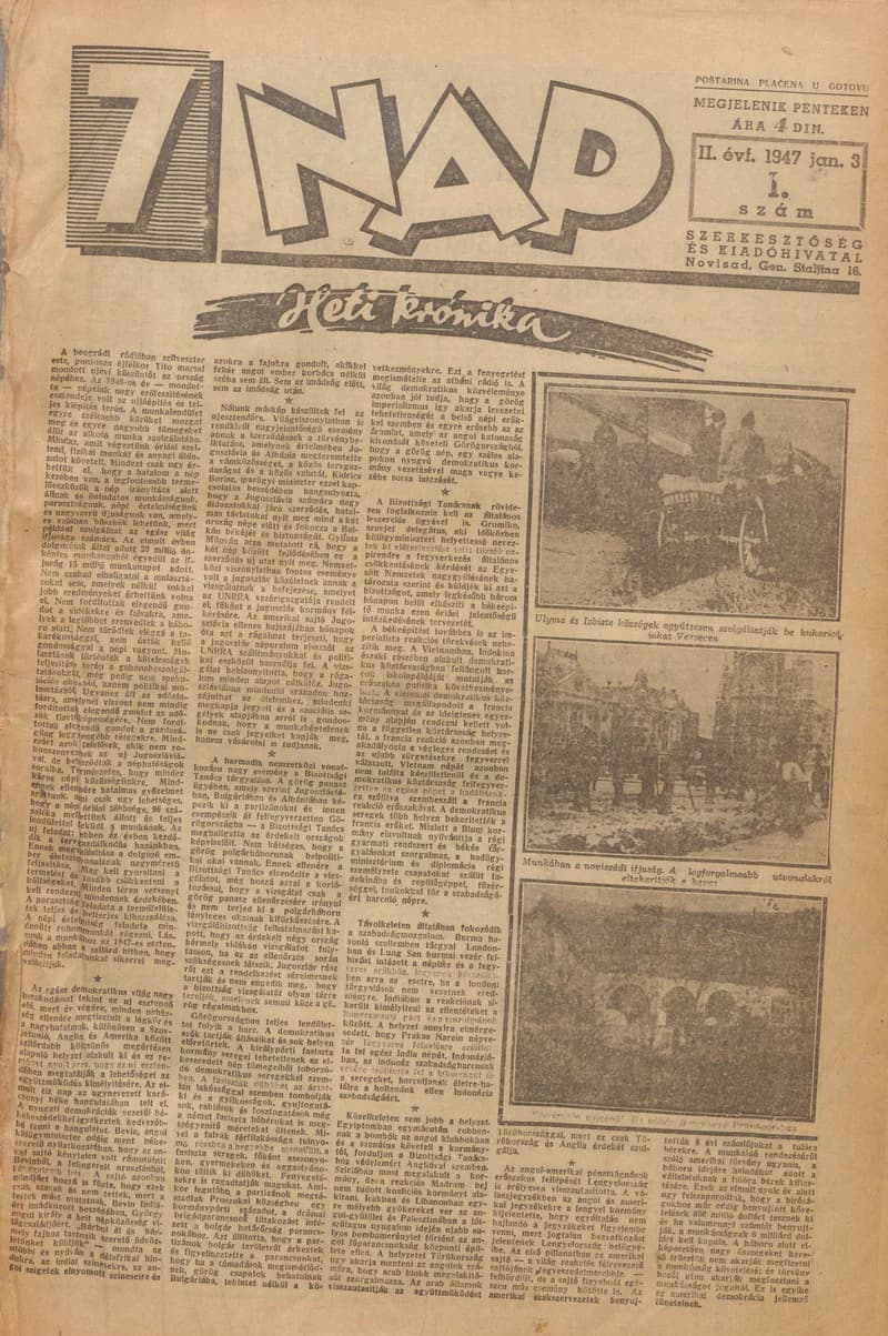 7 Nap, 2. évf. 1947. január 3. 1. sz. 1–10. oldal