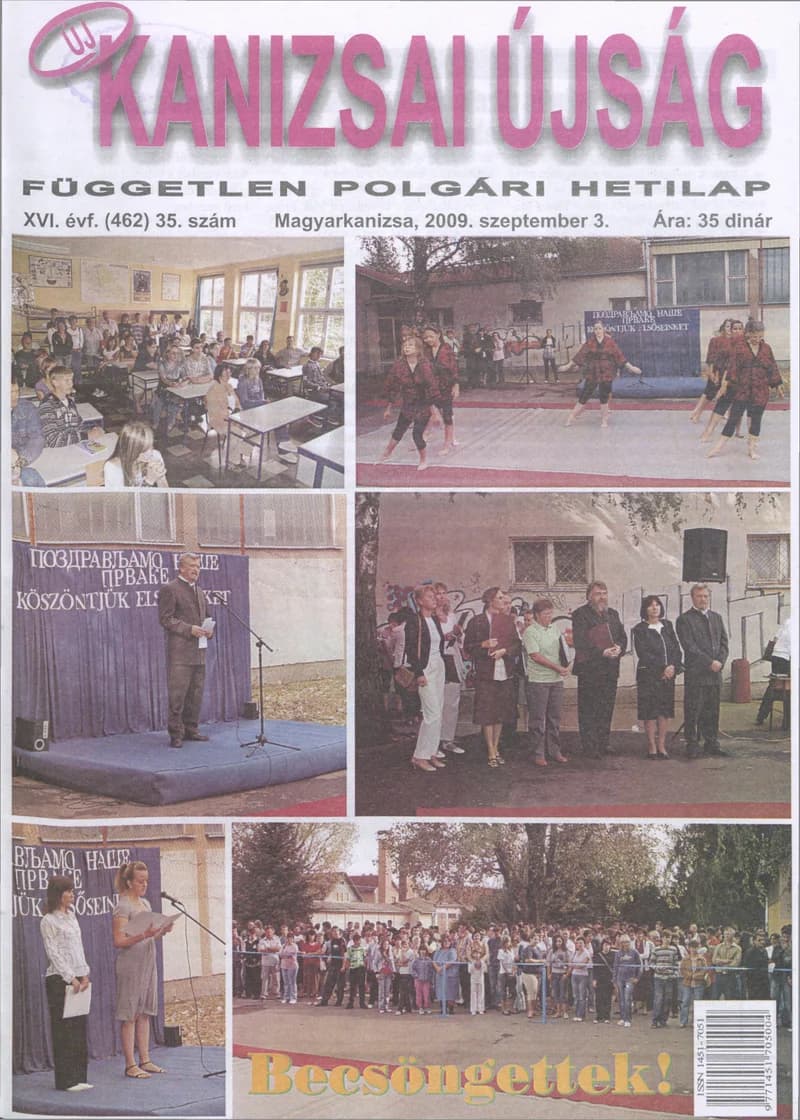Új Kanizsai Újság, 16. évf. 2009. szeptember 3. 35. sz.