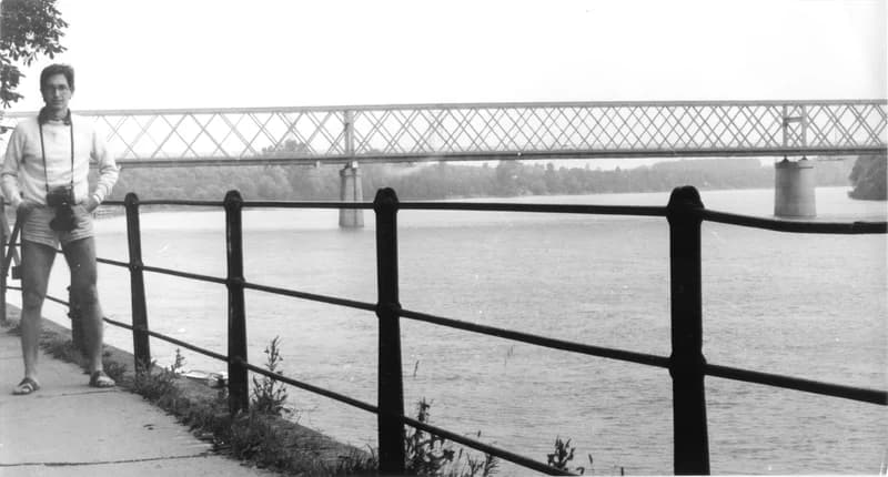 Fehér Ákos a zentai Tisza-parton